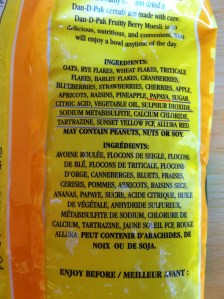 English label underlined