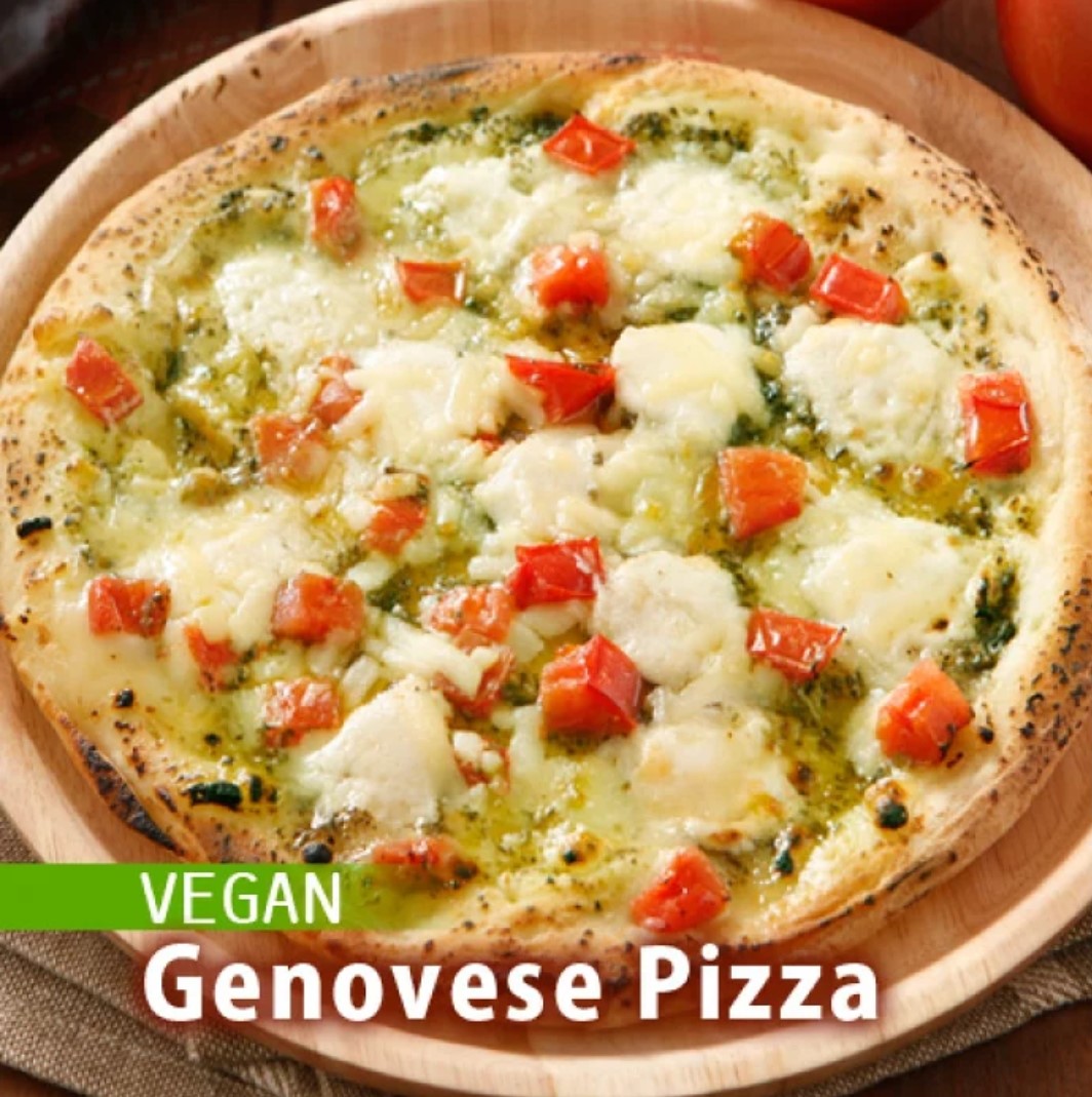 green's vegetarian genovese pizza