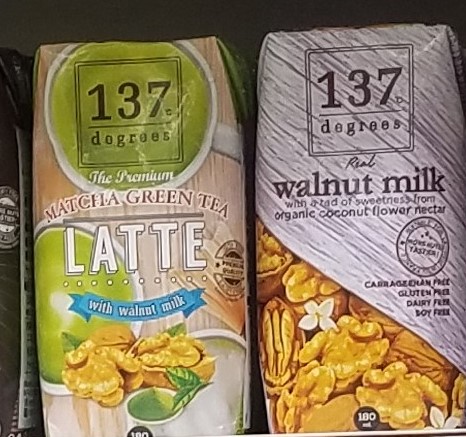 137 degrees non-dairy walnut milks
