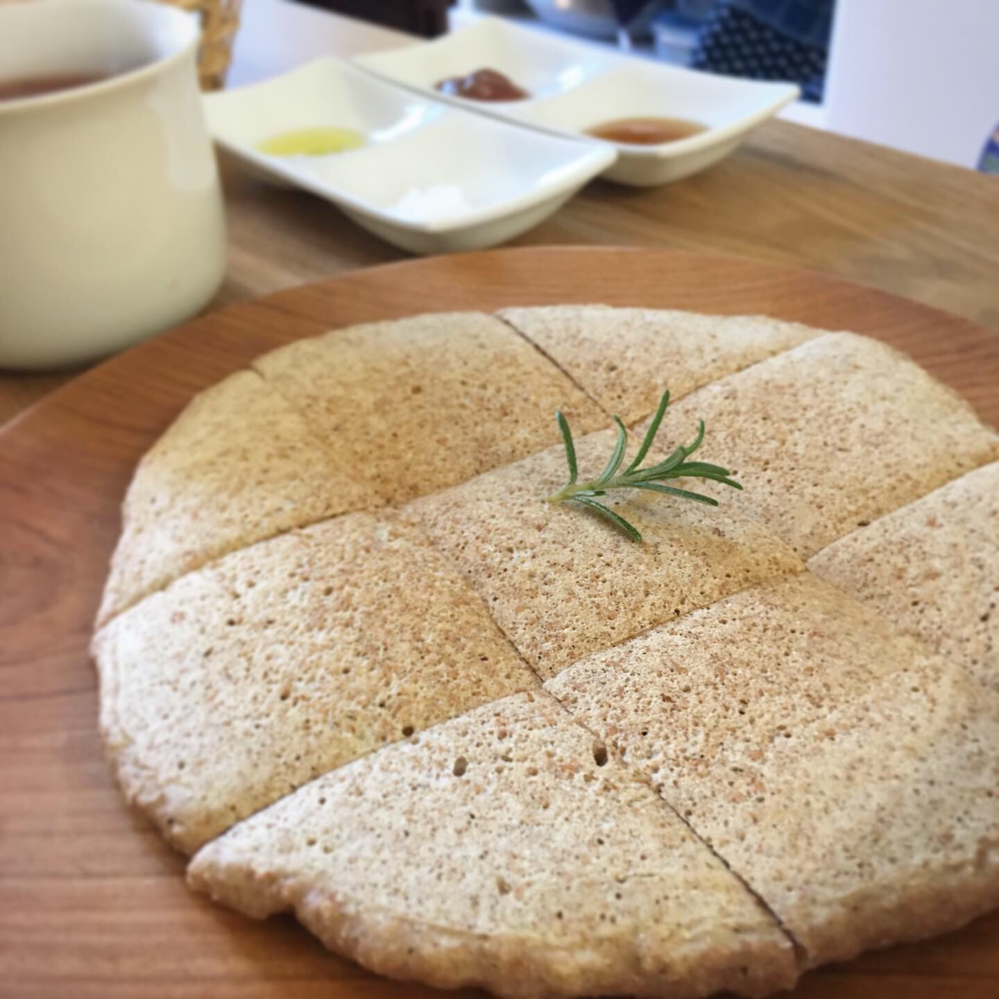 roughly ground spelt pancake