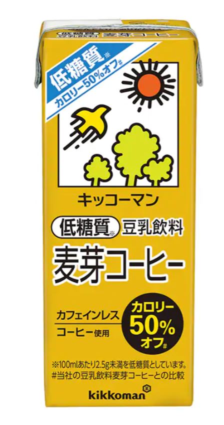 Kikkoman Low Sugar Bakuga Coffee (Malt Coffee) Soymilk