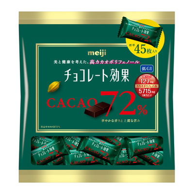 Meiji Chocolate Effects 72% Cacao Large Bag 225g