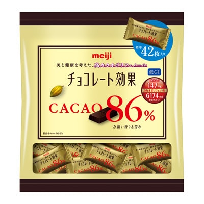 Meiji Chocolate Effects Cacao 86% Large Bag 210g