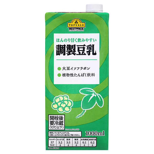 TopValu Slightly Sweet, Easy to Drink Adjusted Soymilk