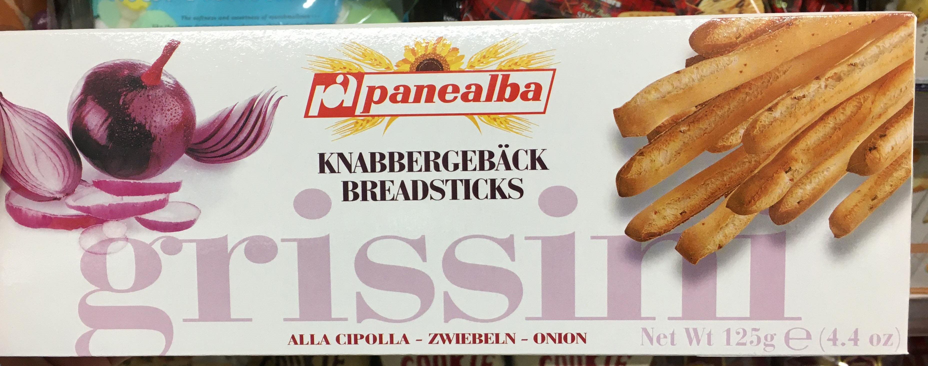 Panealba Breadsticks Grissini Onion