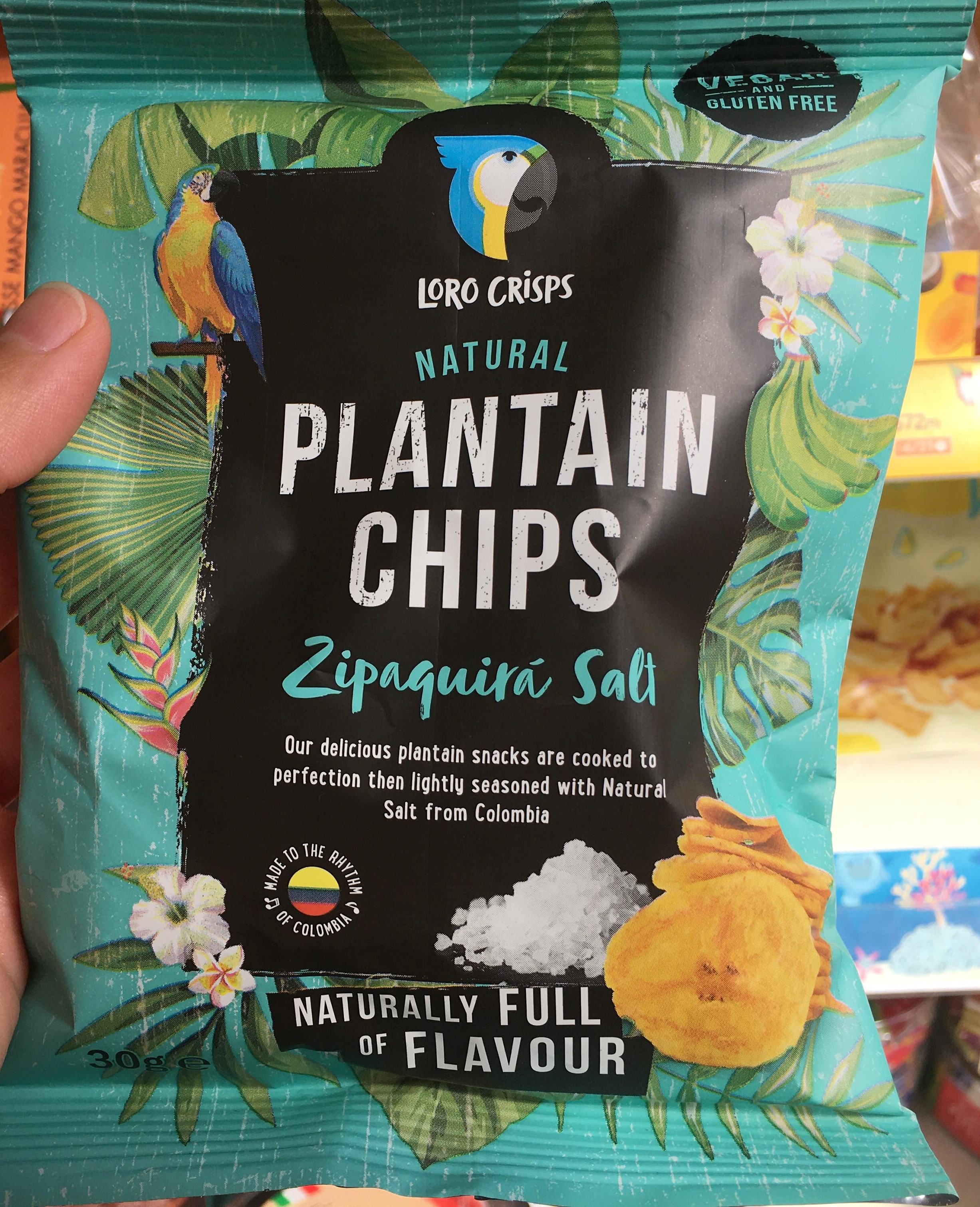 Loro Crisps Natural Plantain Chips Zipaquira Salt